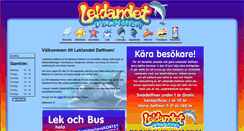 Desktop Screenshot of leklandetdelfinen.se