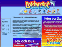 Tablet Screenshot of leklandetdelfinen.se